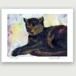 Original print of watercolor painting by Kathy Morton Stanion - Baby Girl